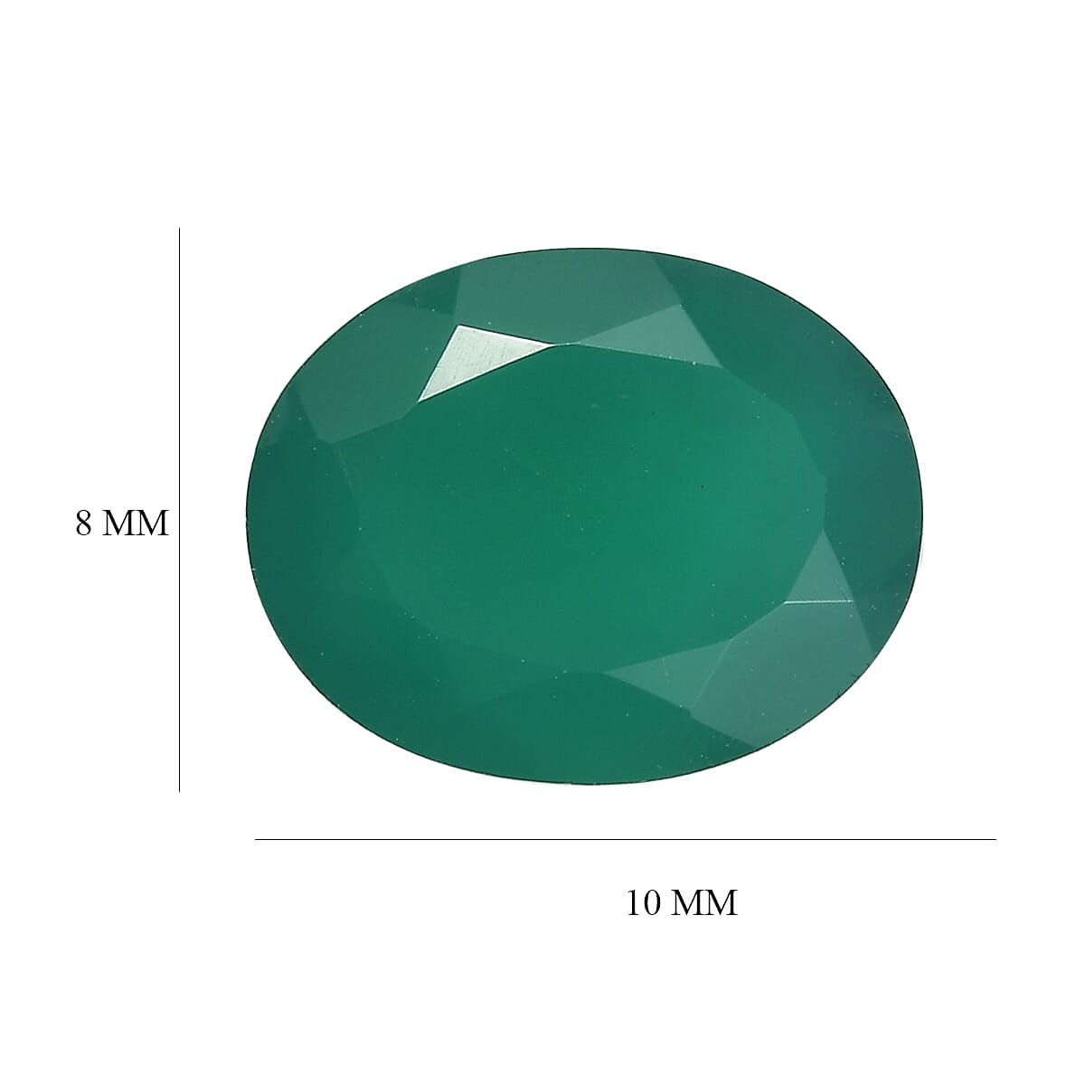 Green Onyx (Oval 10x8 mm) 2.27 ctw image number 4