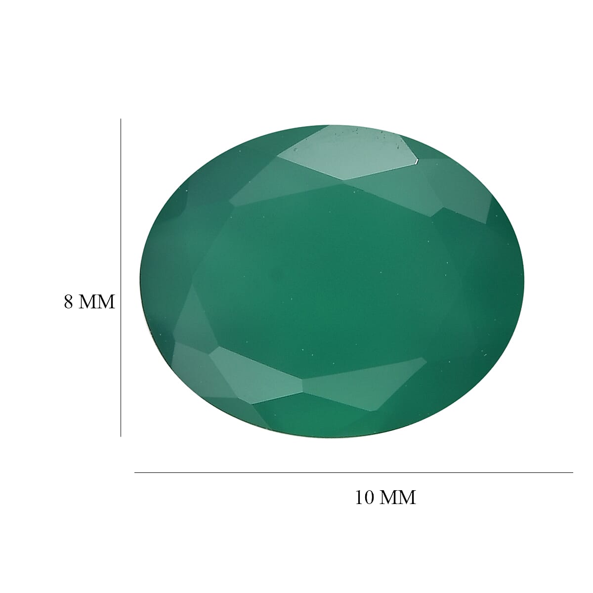 AA Green Onyx (Oval 10x8 mm) 2.12 ctw image number 4