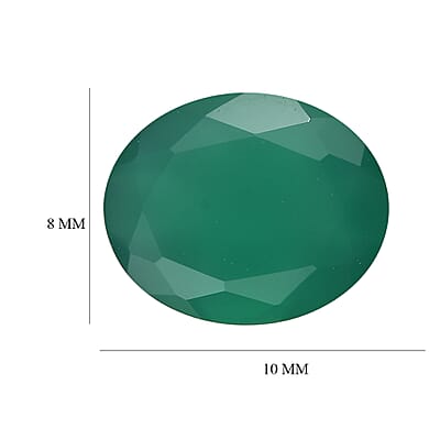 AA Green Onyx (Oval 10x8 mm) 2.12 ctw