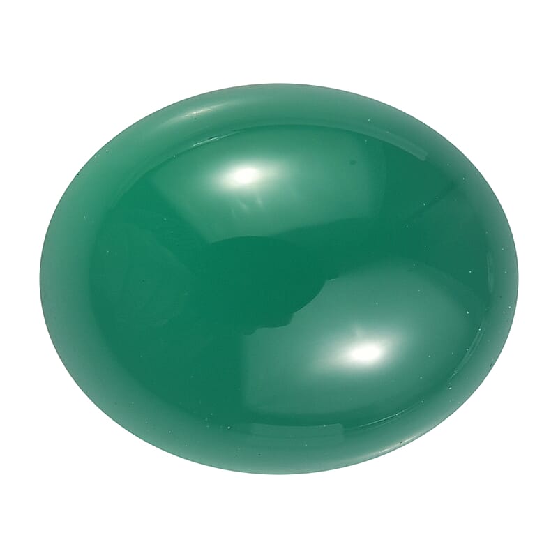 Green Onyx (Oval 11x9 mm) 3.73 ctw