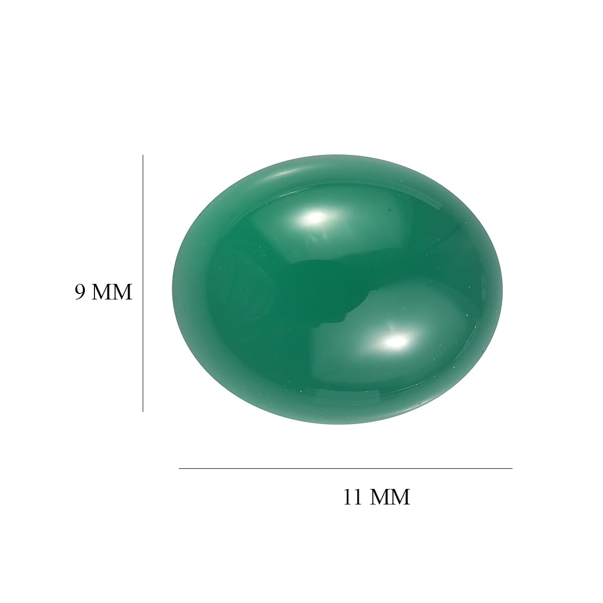 Green Onyx (Oval 11x9 mm) 3.73 ctw image number 4