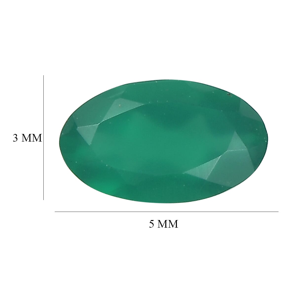 Green Onyx (Oval 5x3 mm) 0.75 ctw image number 4