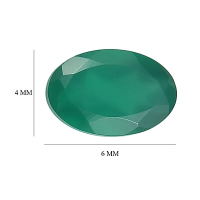 Green Onyx (Oval 6x4 mm) 1.43 ctw