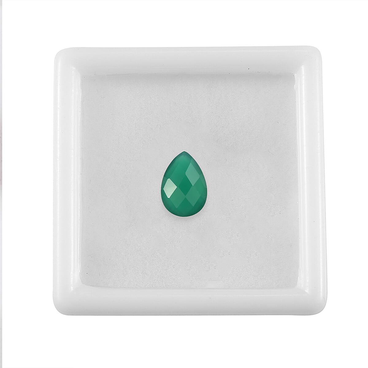 Green Onyx (Pear 10x7 mm) 1.64 ctw image number 3