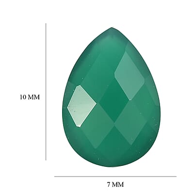 Green Onyx (Pear 10x7 mm) 1.64 ctw