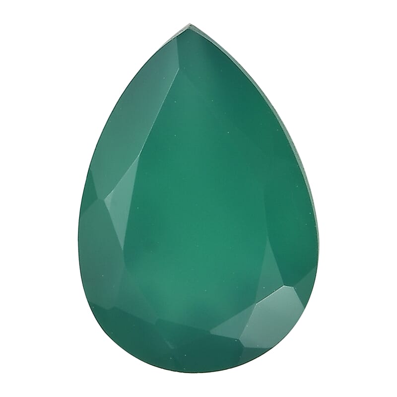 Green Onyx (Pear 10x7 mm) 1.56 ctw