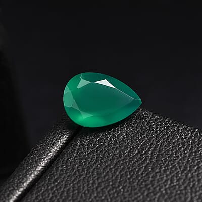 Green Onyx (Pear 10x7 mm) 1.56 ctw