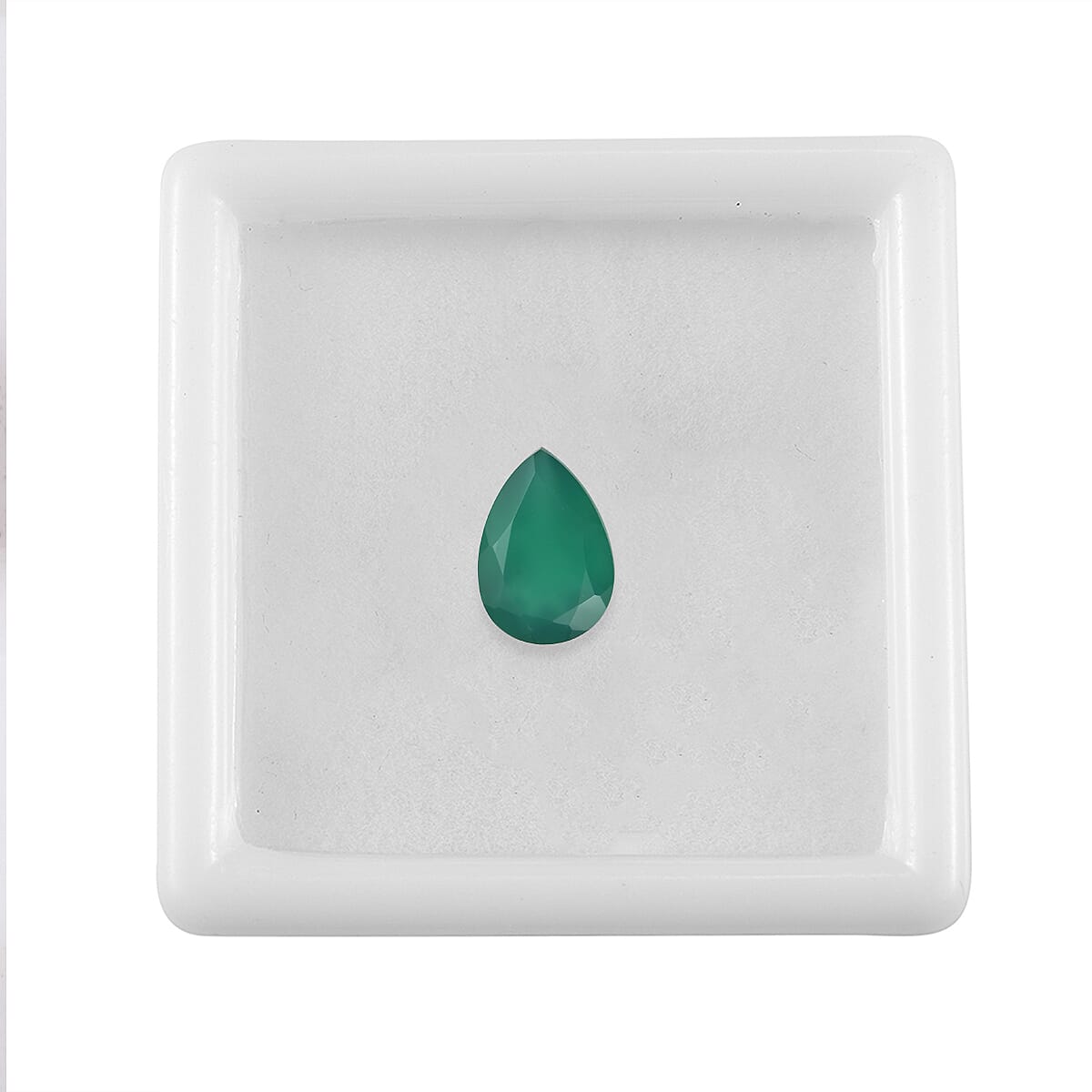 Green Onyx (Pear 10x7 mm) 1.56 ctw image number 3