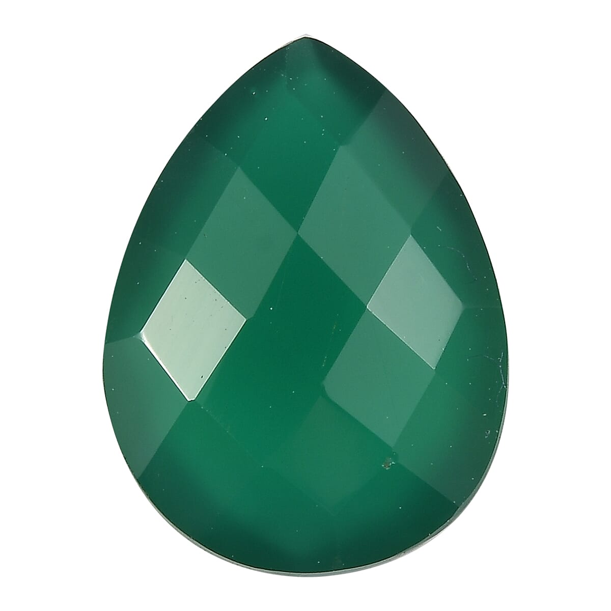 Green Onyx (Pear 12x9 mm) 2.95 ctw image number 0