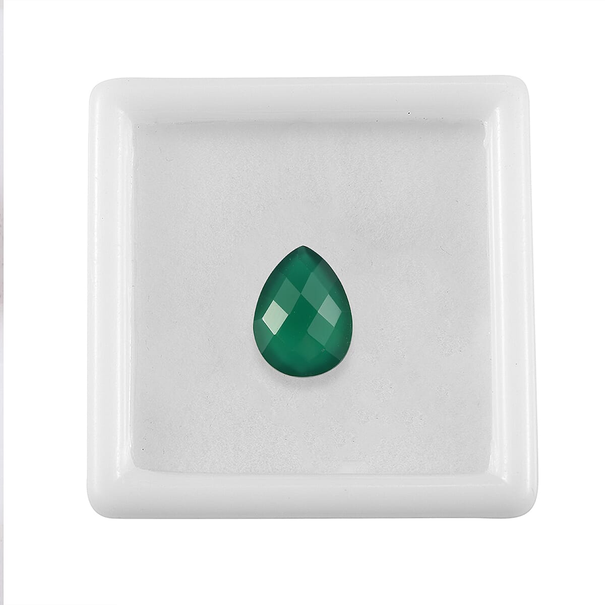 Green Onyx (Pear 12x9 mm) 2.95 ctw image number 3