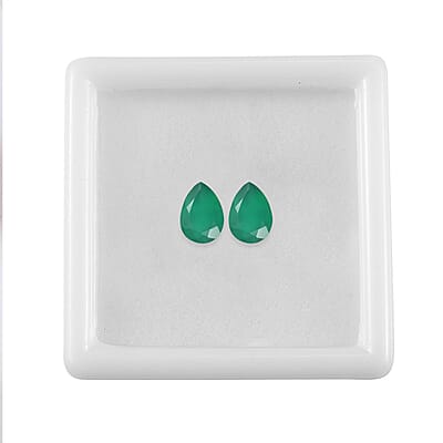 Green Onyx (Pear 7x5 mm) 1.14 ctw