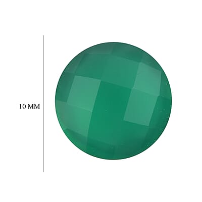 Green Onyx (Rnd 10 mm) 2.64 ctw