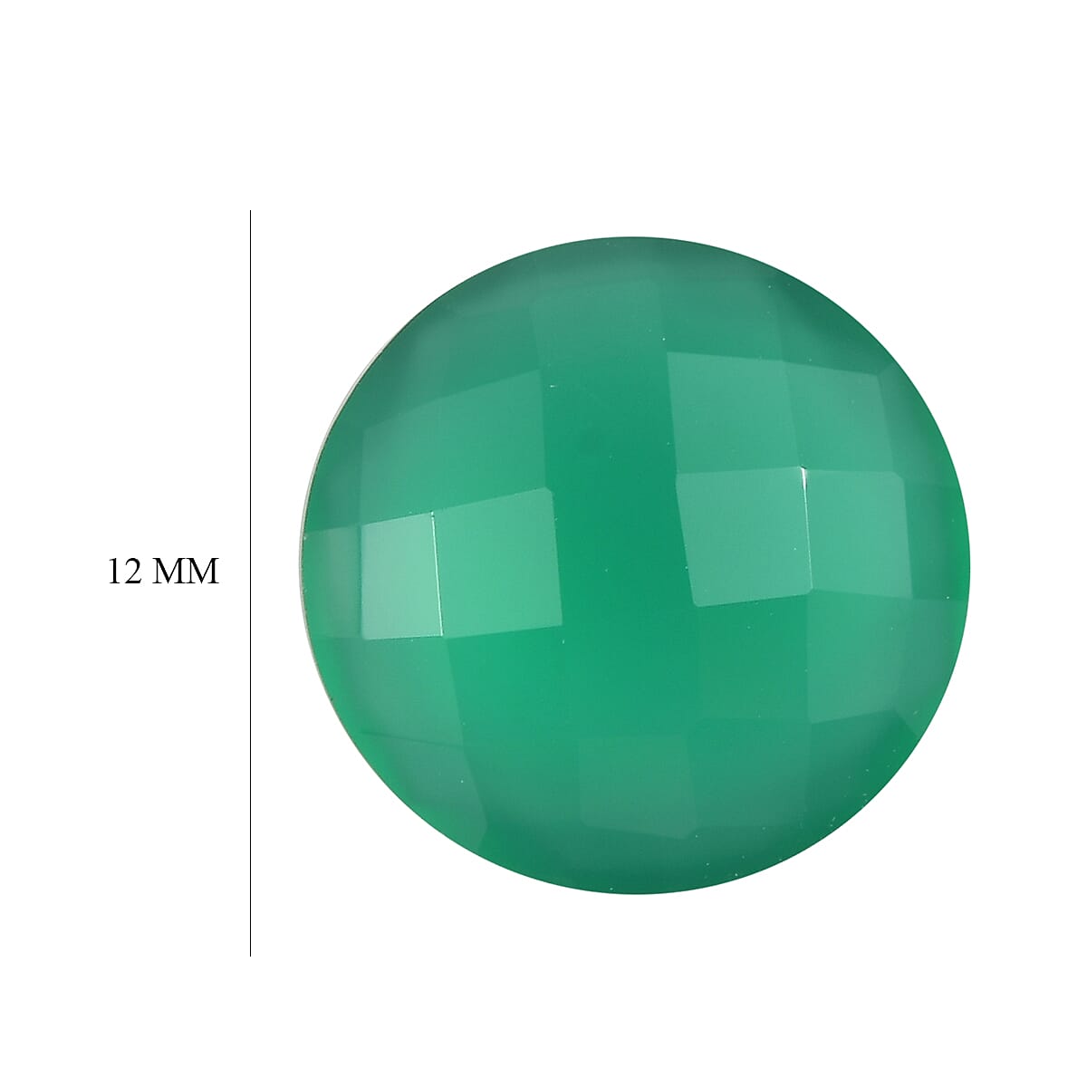 Green Onyx (Rnd 12 mm) 4.58 ctw image number 4