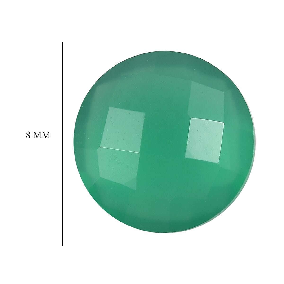 Green Onyx (Rnd 8 mm) 1.30 ctw image number 4