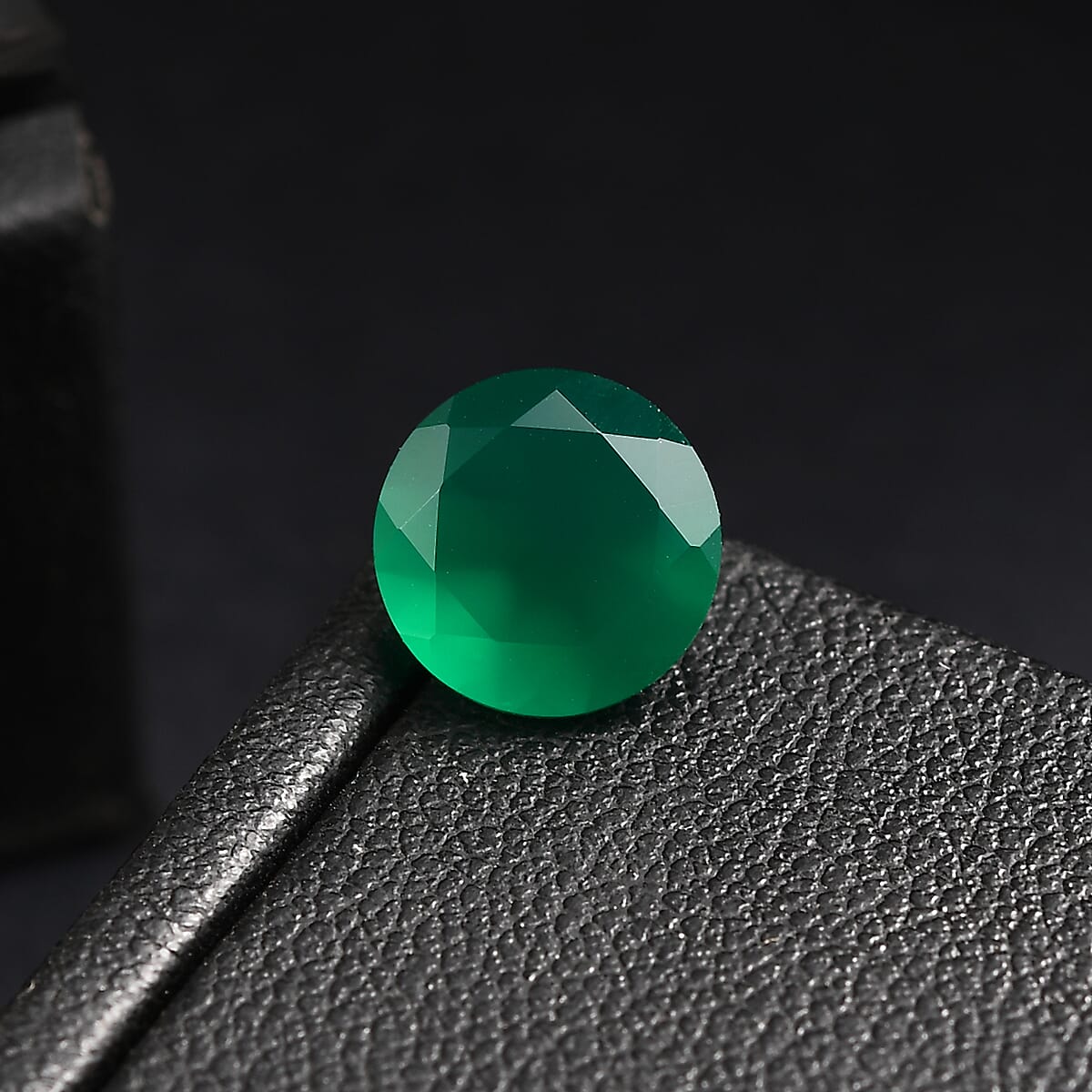 Green Onyx (Rnd 9 mm) 2.04 ctw image number 1