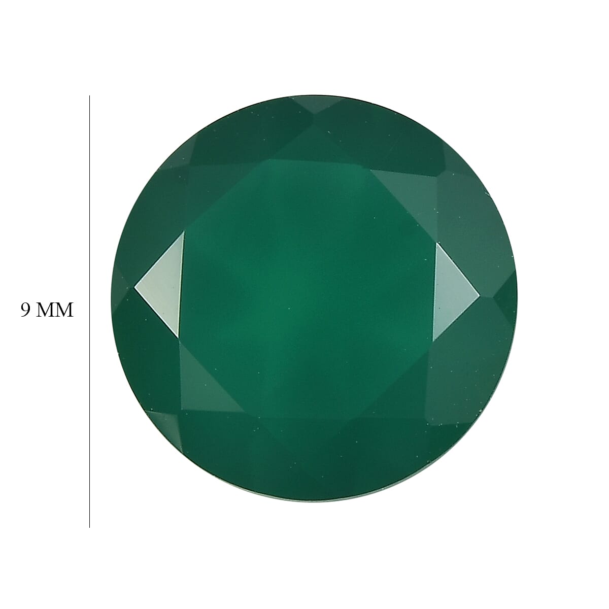 Green Onyx (Rnd 9 mm) 2.04 ctw image number 4