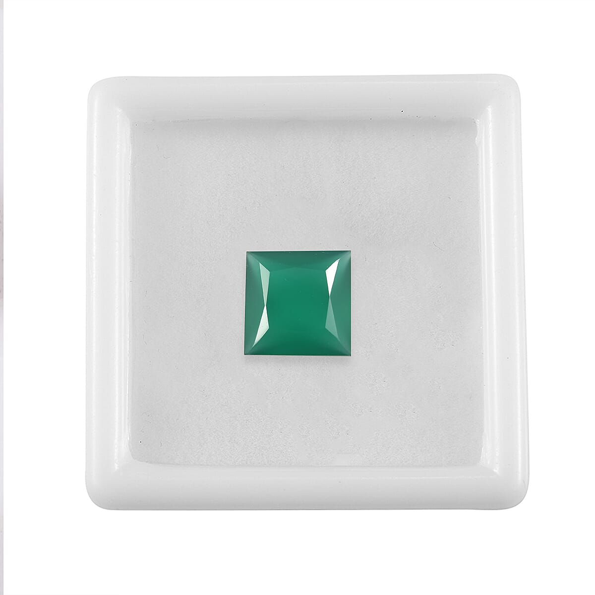 Green Onyx (Sqr 10 mm) 4.02 ctw