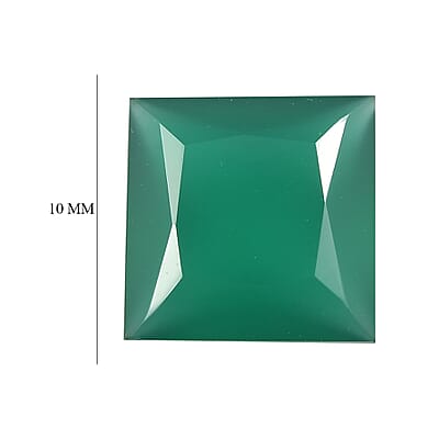 Green Onyx (Sqr 10 mm) 4.02 ctw