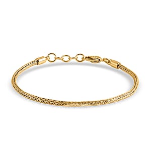 Doorbuster D'Joy Bali Legacy Tulang Naga Chain Bracelet in 22K Vermeil Yellow Gold Over Sterling Silver (8.00 In) 8.25 Grams