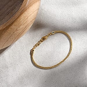  D'Joy Bali Legacy Tulang Naga Chain Bracelet in 22K Vermeil Yellow Gold Over Sterling Silver (8.00 In) 7.20 Grams