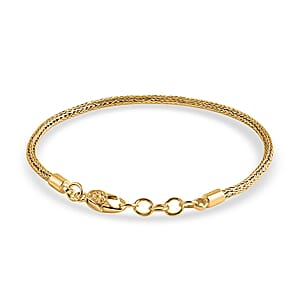  D'Joy Bali Legacy Tulang Naga Chain Bracelet in 22K Vermeil Yellow Gold Over Sterling Silver (8.00 In) 7.20 Grams