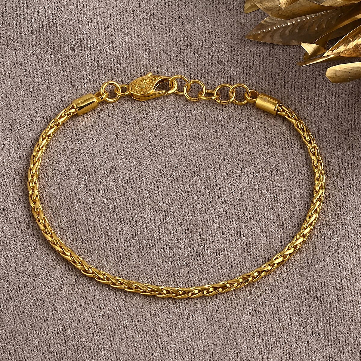 Doorbuster D'Joy Bali Legacy Padian Chain Bracelet in 22K Vermeil Yellow Gold Over Sterling Silver (8.00 In) 7.50 Grams image number 1