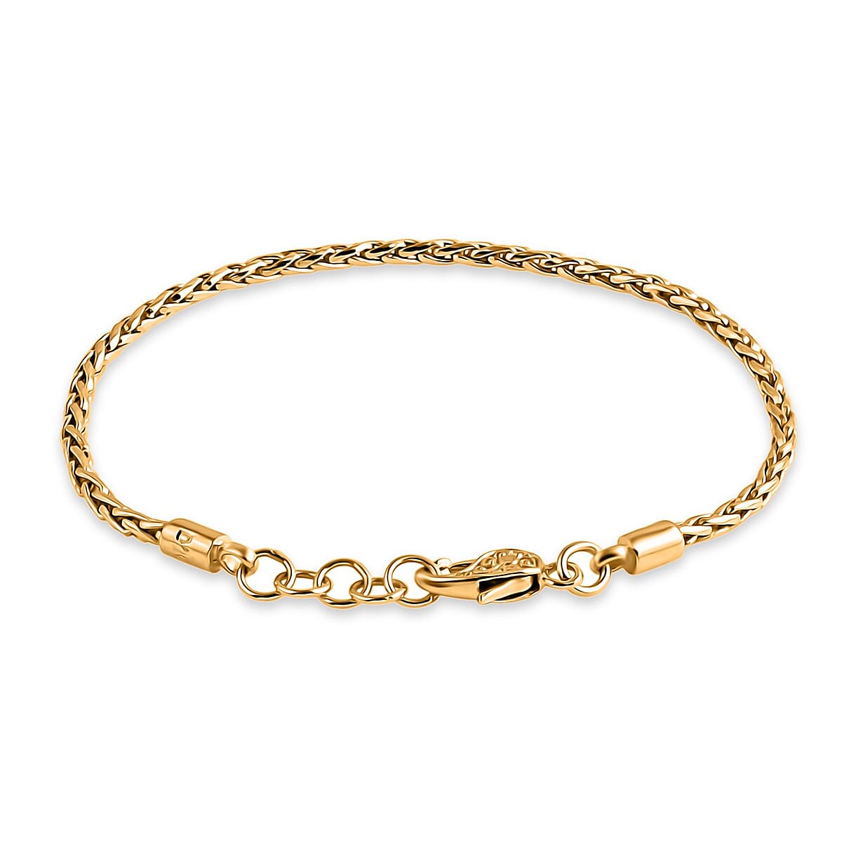 Doorbuster D'Joy Bali Legacy Padian Chain Bracelet in 22K Vermeil Yellow Gold Over Sterling Silver (8.00 In) 7.50 Grams image number 3