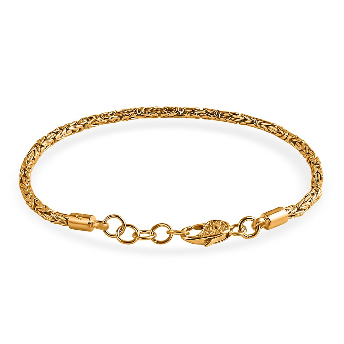  D'Joy Bali Legacy Borobudur Chain Bracelet in 22K Vermeil Yellow Gold Over Sterling Silver (8.00 In) 8.25 Grams image number 3