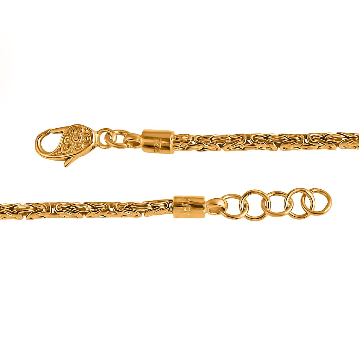  D'Joy Bali Legacy Borobudur Chain Bracelet in 22K Vermeil Yellow Gold Over Sterling Silver (8.00 In) 8.25 Grams image number 4