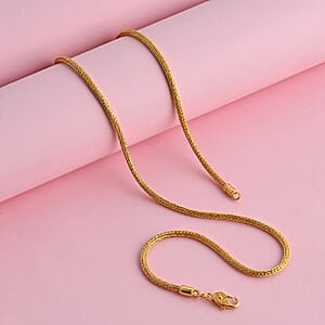 Doorbuster D'Joy Bali Legacy Tulang Naga Chain Necklace in 22K Vermeil Yellow Gold Over Sterling Silver 16.60 Grams 20 Inches