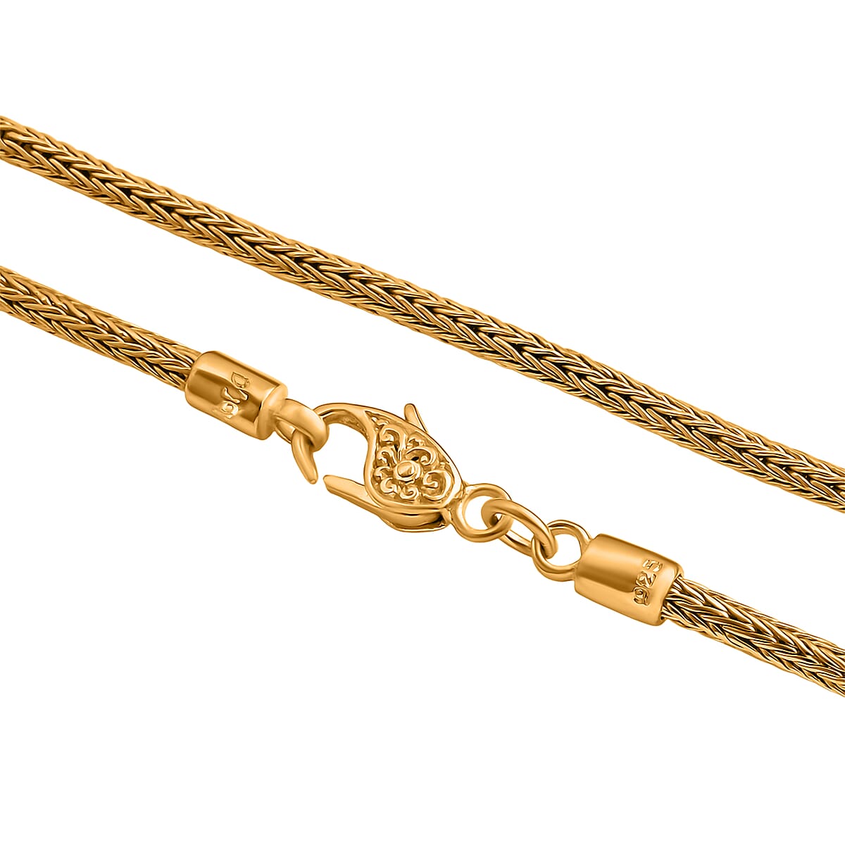 Doorbuster D'Joy Bali Legacy Tulang Naga Chain Necklace in 22K Vermeil Yellow Gold Over Sterling Silver 16.60 Grams 20 Inches image number 3