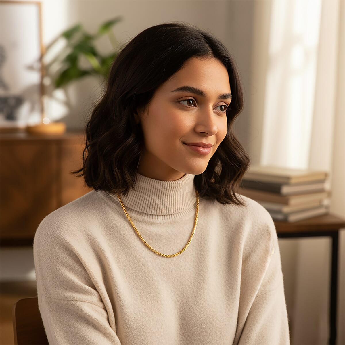  D'Joy Bali Legacy Borobudur Chain Necklace in 22K Vermeil Yellow Gold Over Sterling Silver 20.65 Grams 20 Inches image number 2