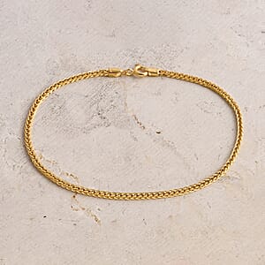 Doorbuster Triple Spiga Chain Bracelet in 18K Yellow Gold (6.50 In) 0.90 Grams