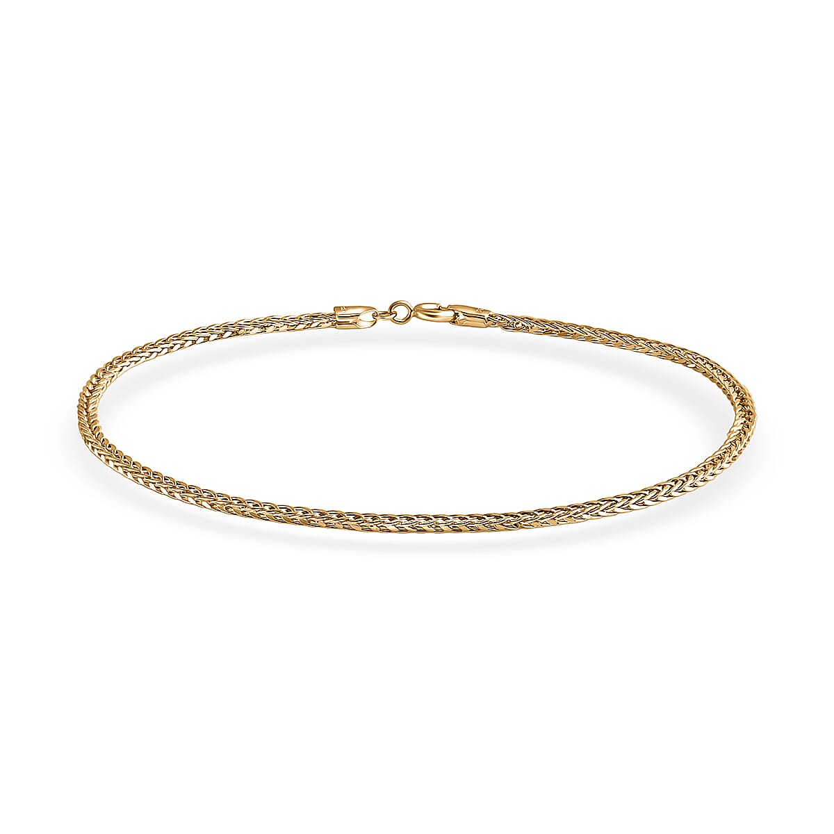 Doorbuster Triple Spiga Chain Bracelet in 18K Yellow Gold (7.25 In) 0.95 Grams image number 0