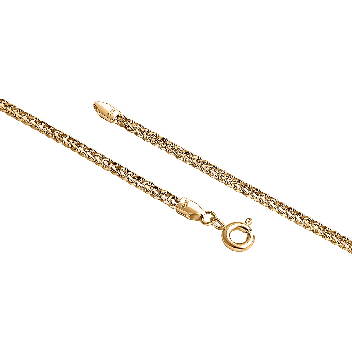 Doorbuster Triple Spiga Chain Bracelet in 18K Yellow Gold (7.25 In) 0.95 Grams image number 3
