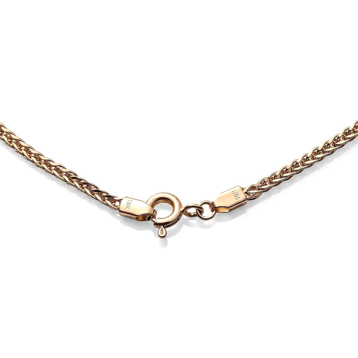Triple Spiga Chain Bracelet in 18K Yellow Gold (7.25 In) 1 Grams