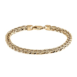 Doorbuster Luxoro Wheat Chain Bracelet in 10K Yellow Gold (7.25 In) 5.45 Grams