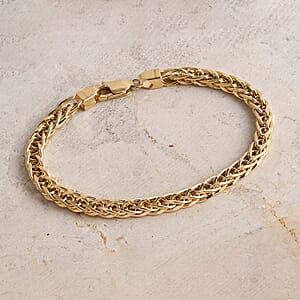 Doorbuster Luxoro Wheat Chain Bracelet in 10K Yellow Gold (7.25 In) 5.45 Grams