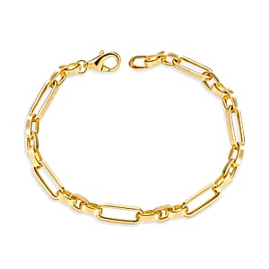 Luxoro Essential Link Chain Bracelet in 10K Yellow Gold (7.25 In) 2.60 Grams