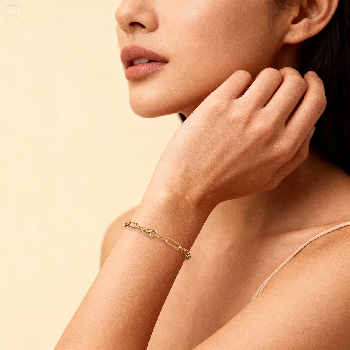 Luxoro Essential Link Chain Bracelet in 10K Yellow Gold (7.25 In) 2.60 Grams image number 2