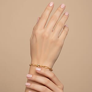 Luxoro Essential Link Chain Bracelet in 10K Yellow Gold (7.25 In) 2.60 Grams