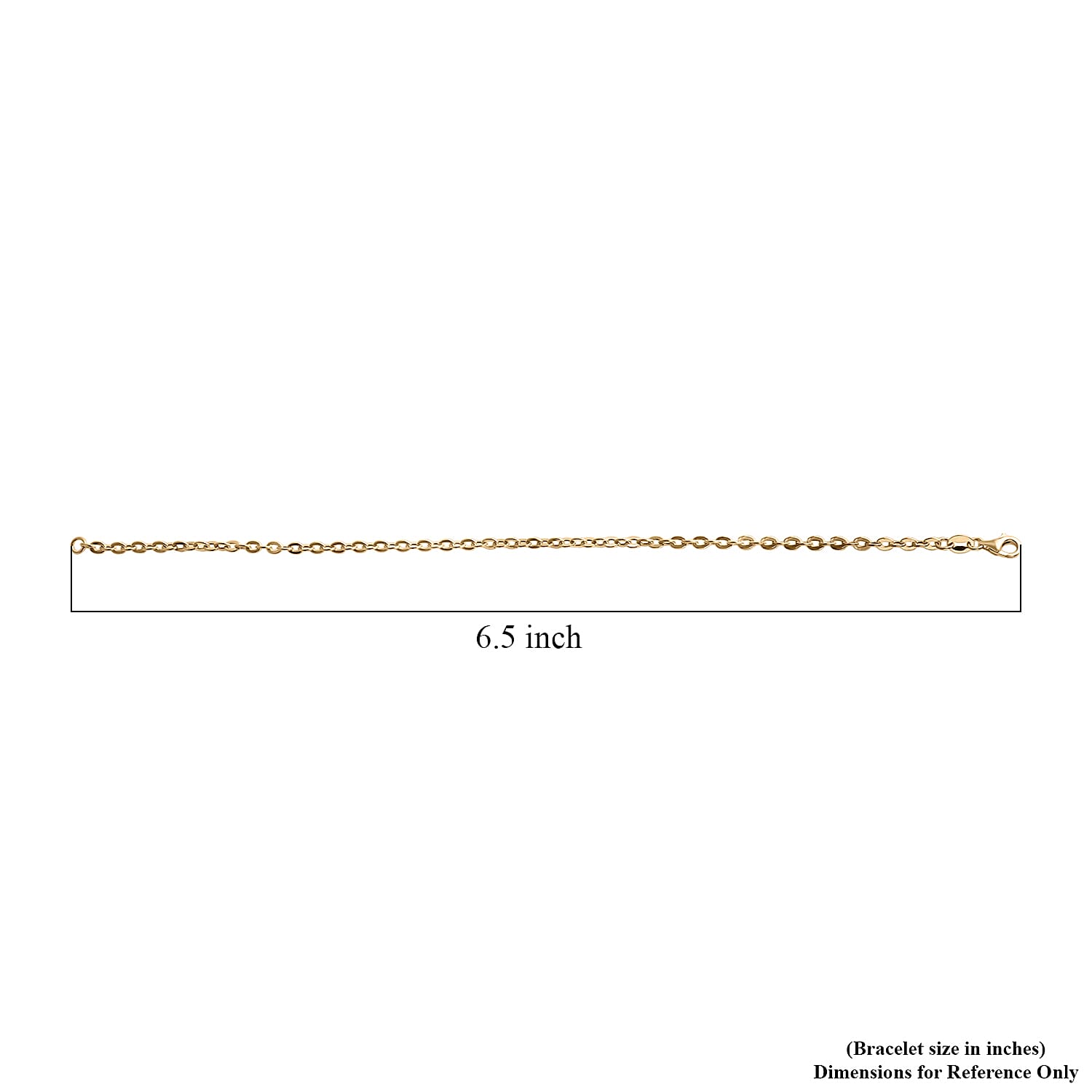 Rolo Link Chain Bracelet in 10K Yellow Gold (6.50 In) 0.93 Grams