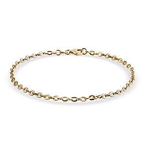 Doorbuster Rolo Link Chain Bracelet in 10K Yellow Gold (7.25 In) 1 Grams