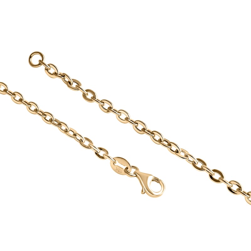 Rolo Link Chain Bracelet in 10K Yellow Gold (7.25 In) 1 Grams