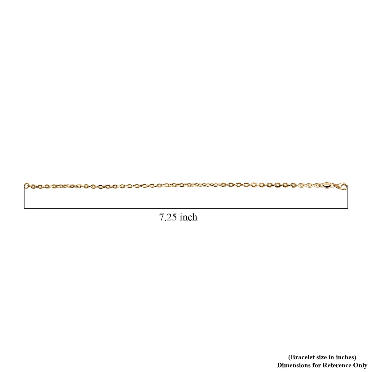 Doorbuster Rolo Link Chain Bracelet in 10K Yellow Gold (7.25 In) 1 Grams image number 4
