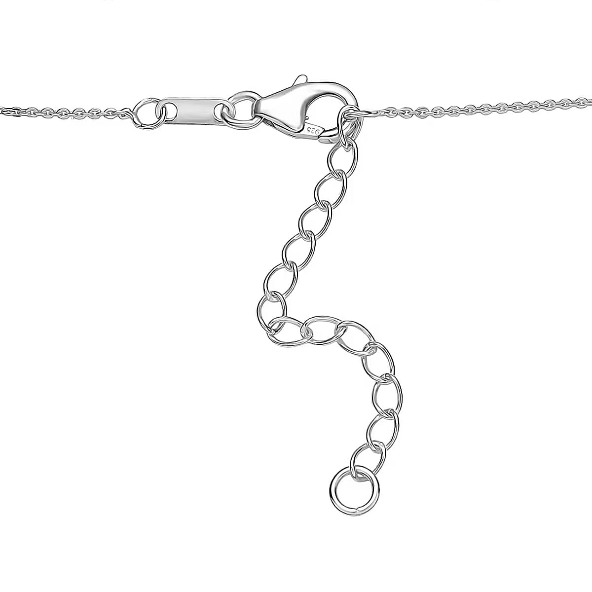 Luxuriant Lab Grown Diamond G-H SI 1.00 ctw Butterfly Necklace in Rhodium Over Sterling Silver 18 Inches image number 7