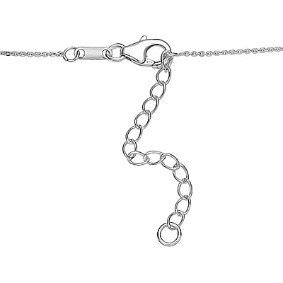 Luxuriant Lab Grown Diamond G-H SI 1.00 ctw Butterfly Necklace in Rhodium Over Sterling Silver 18 Inches