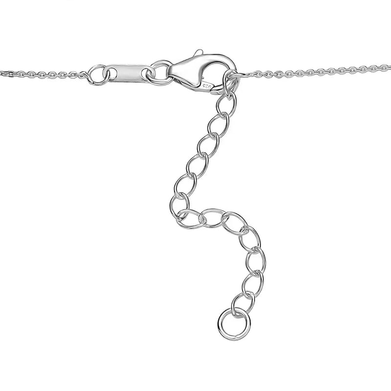 Luxuriant Lab Grown Diamond G-H SI 1.00 ctw Butterfly Necklace in Rhodium Over Sterling Silver 18 Inches