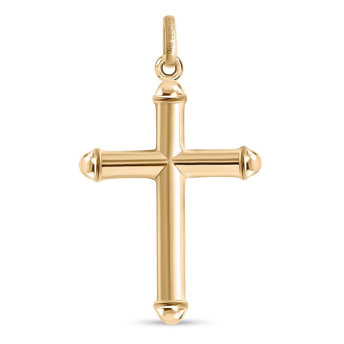 Doorbuster Cross Pendant without Chain in 10K Yellow Gold 1.35 Grams image number 4