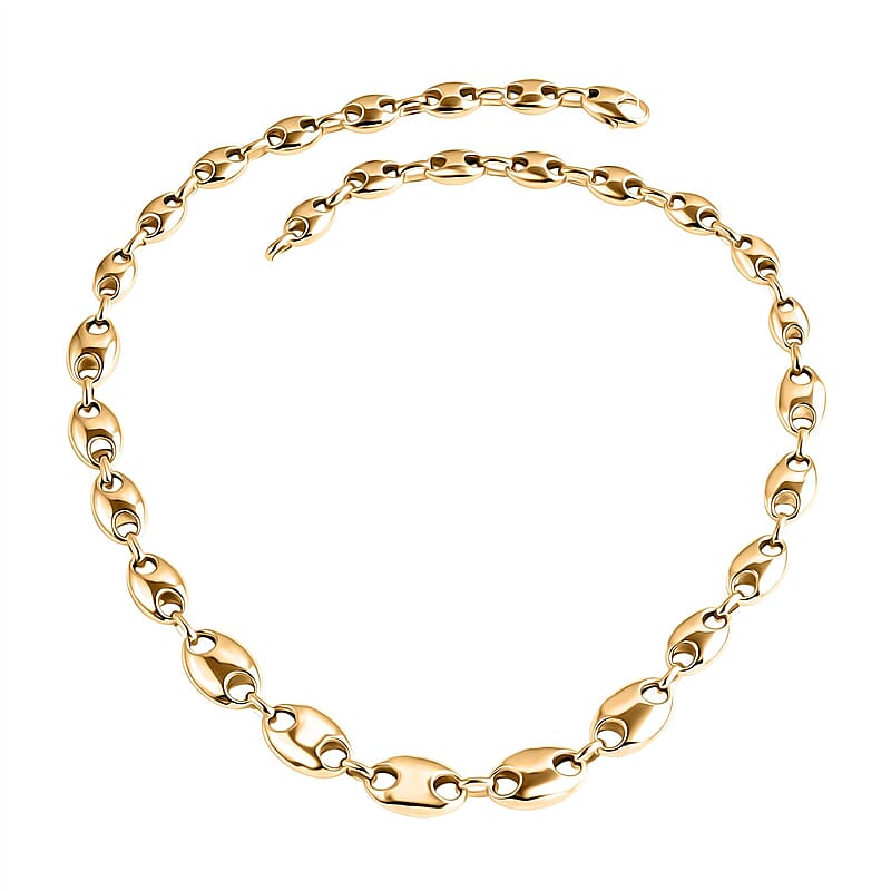 Luxoro Mariner Chain Necklace in 10K Yellow Gold 15.70 Grams 18 Inches